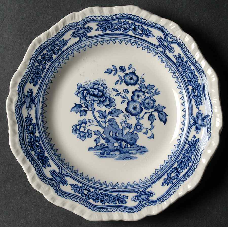 Manchu Blue Bread & Butter Plate by Mason's-1
