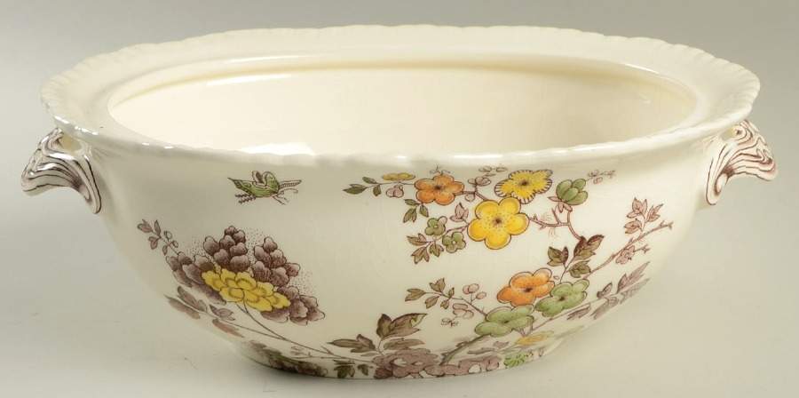 Manchu Brown Multicolor Small Tureen No LId by Mason's-1