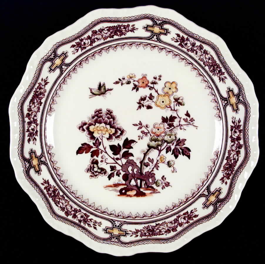 Manchu Brown Multicolor Dinner Plate by Mason's-1