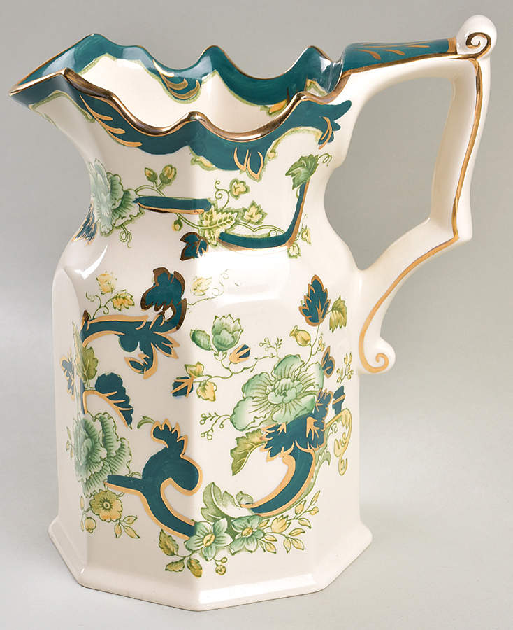 Mandalay Chartreuse (Gold Accent & Trim) 42 Oz Pitcher by Mason's-1