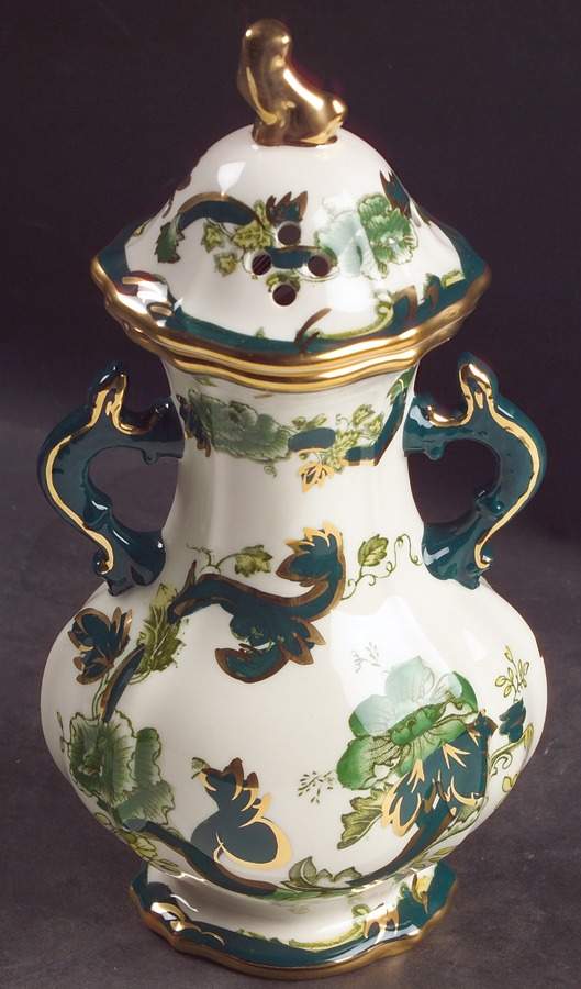 Mandalay Chartreuse (Gold Accent & Trim) Potpourri Jar & Lid by Mason's-1