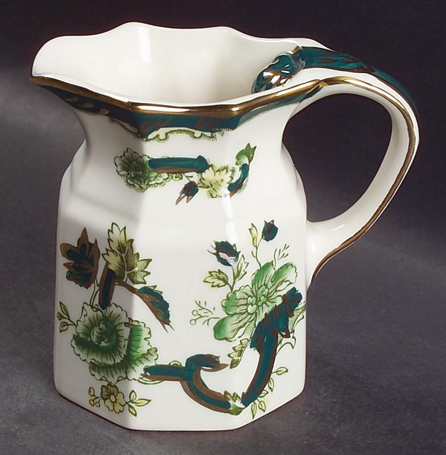 Mandalay Chartreuse (Gold Accent & Trim) Small Fenton Jug by Mason's-1