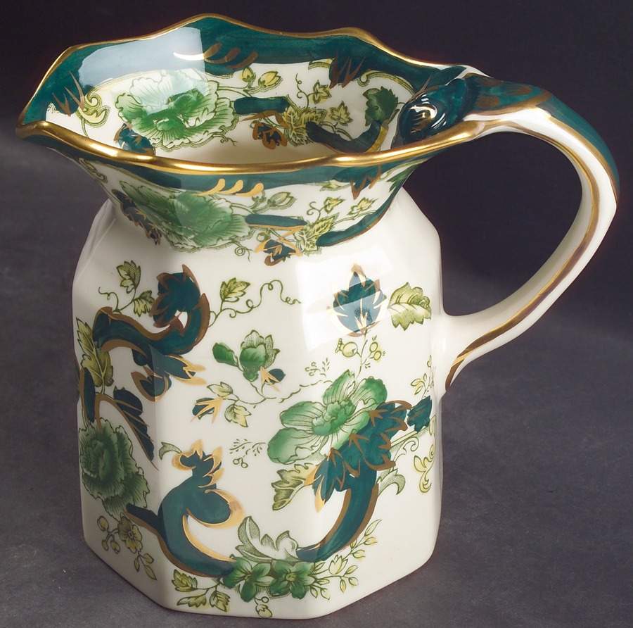 Mandalay Chartreuse (Gold Accent & Trim) 22 Oz Fenton Jug by Mason's-1