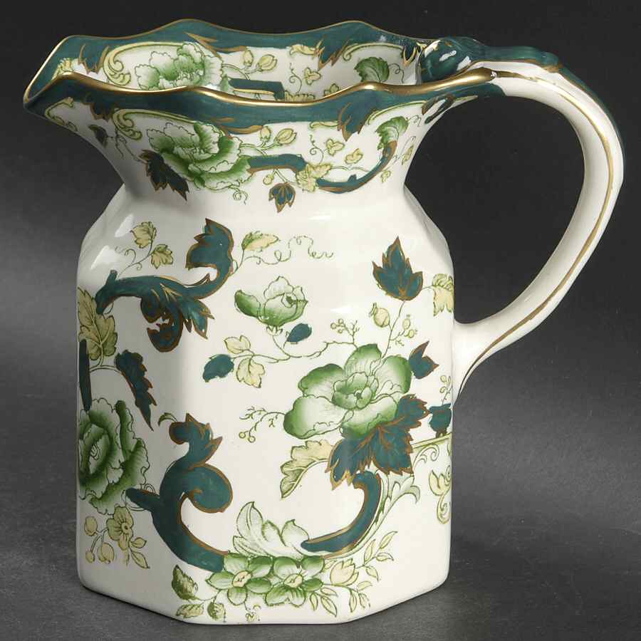 Mandalay Chartreuse (Gold Accent & Trim) 32 Oz Fenton Jug by Mason's-1