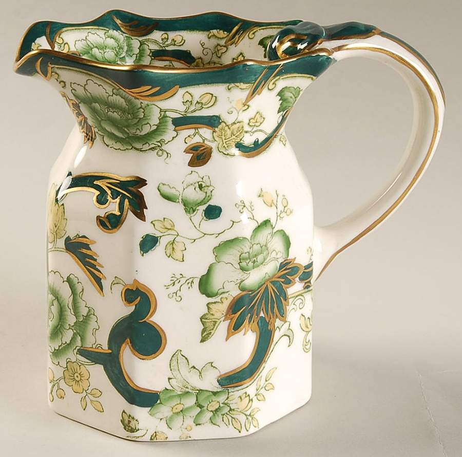 Mandalay Chartreuse (Gold Accent & Trim) 12 Oz Fenton Jug by Mason's-1