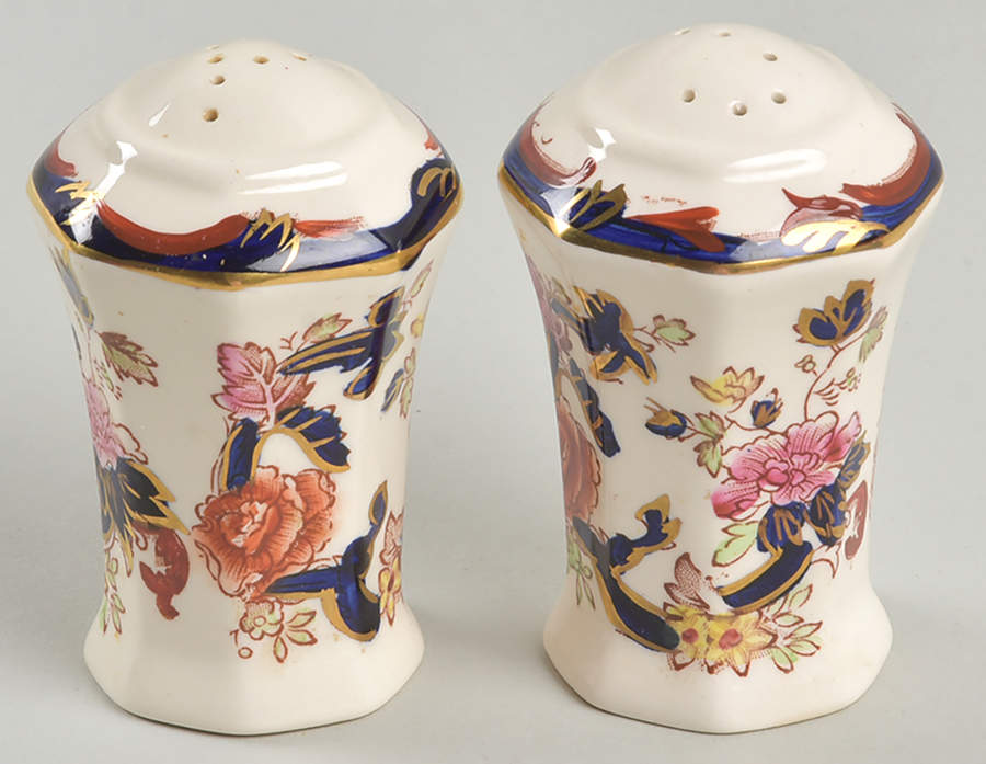 Mandalay Blue Multicolor Salt & Pepper Set by Mason's-1