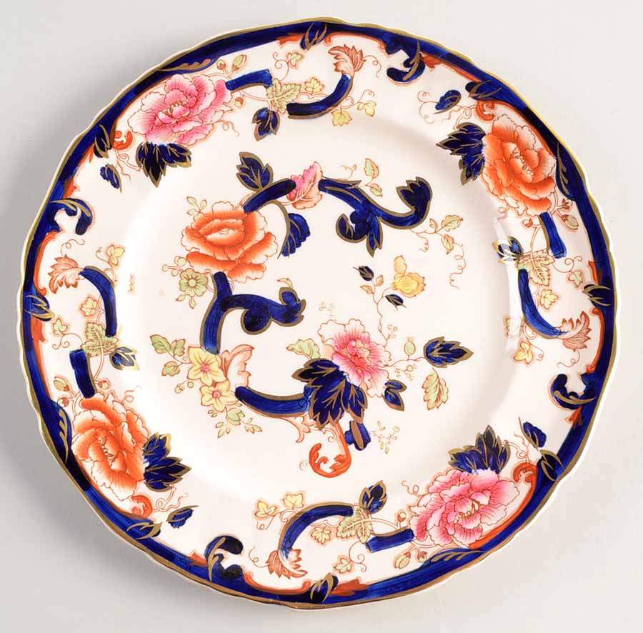 Mandalay Blue Multicolor Dinner Plate by Mason's-1