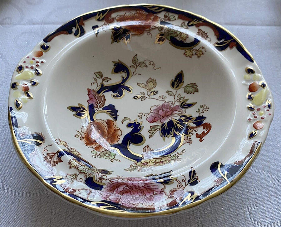 Mandalay Blue Multicolor Lugged Cereal Bowl by Mason's-1