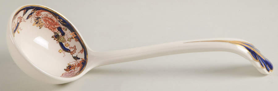 Mandalay Blue Multicolor Tureen Ladle by Mason's-1