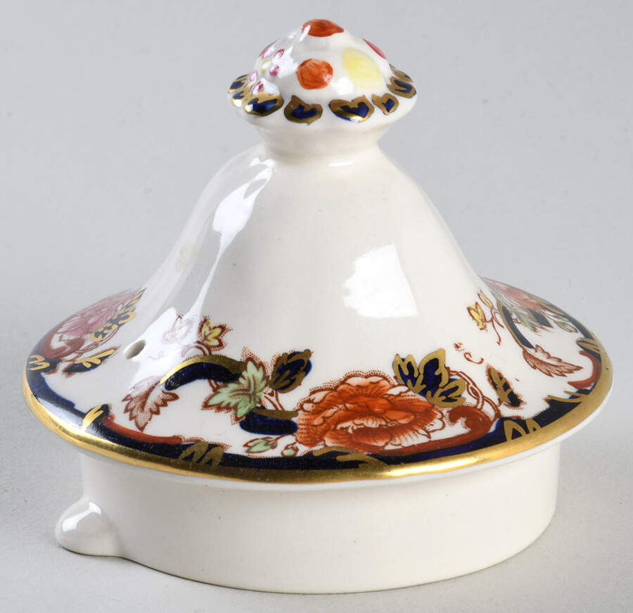 Mandalay Blue Multicolor Lid for Teapot by Mason's-1
