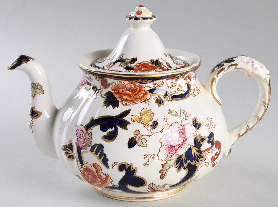 Mandalay Blue Multicolor Teapot & Lid by Mason's-1