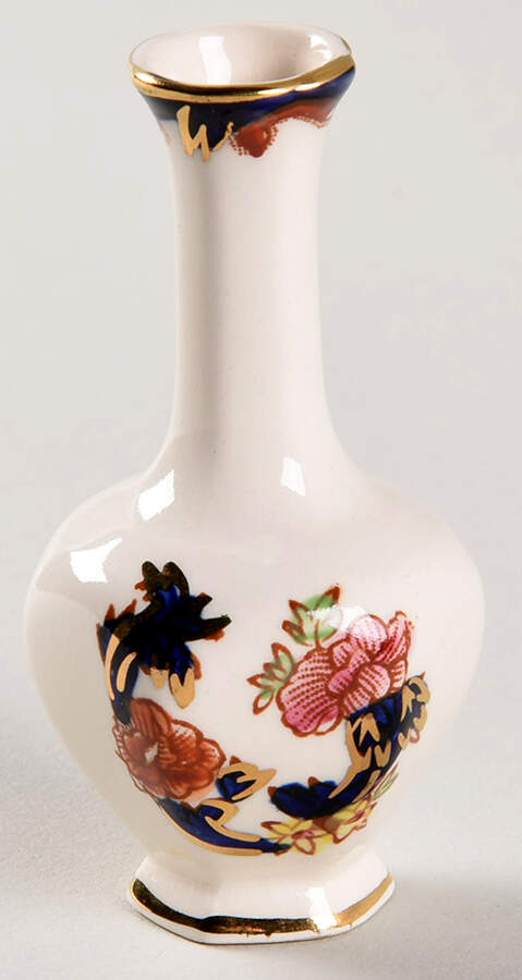 Mandalay Blue Multicolor 2" Mini Bud Vase by Mason's-1