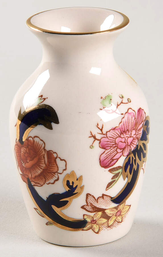 Mandalay Blue Multicolor 2" Mini Bud Vase by Mason's-1