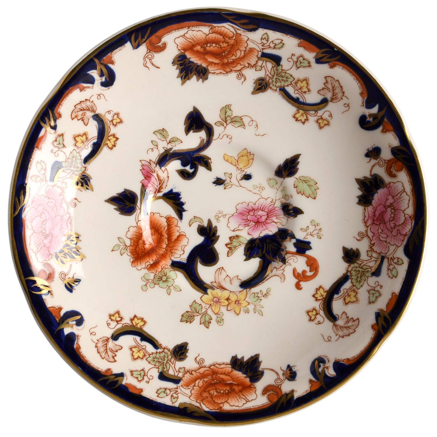 Mandalay Blue Multicolor Saucer for Oversized Cup by Mason's-1