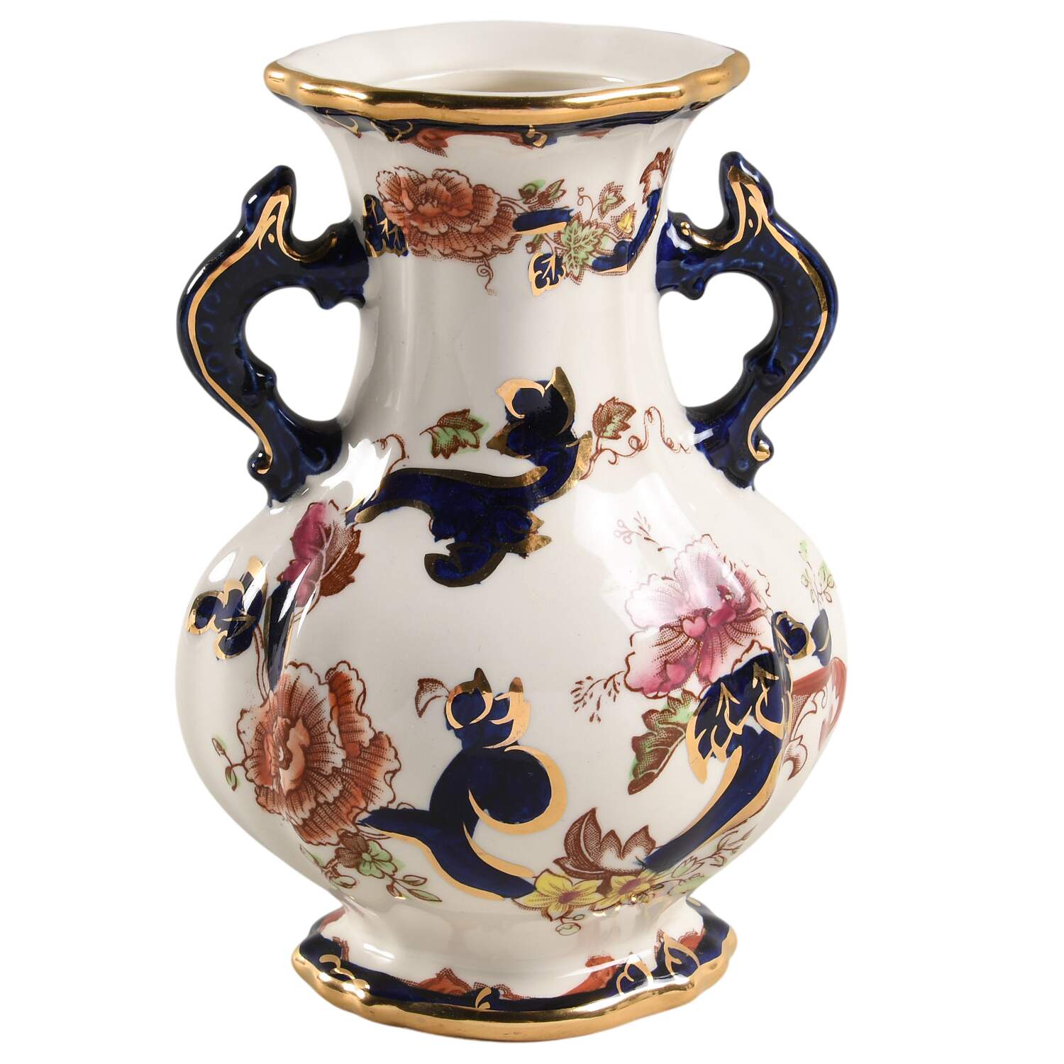 Mandalay Blue Multicolor Potpourri Jar No Lid by Mason's-1