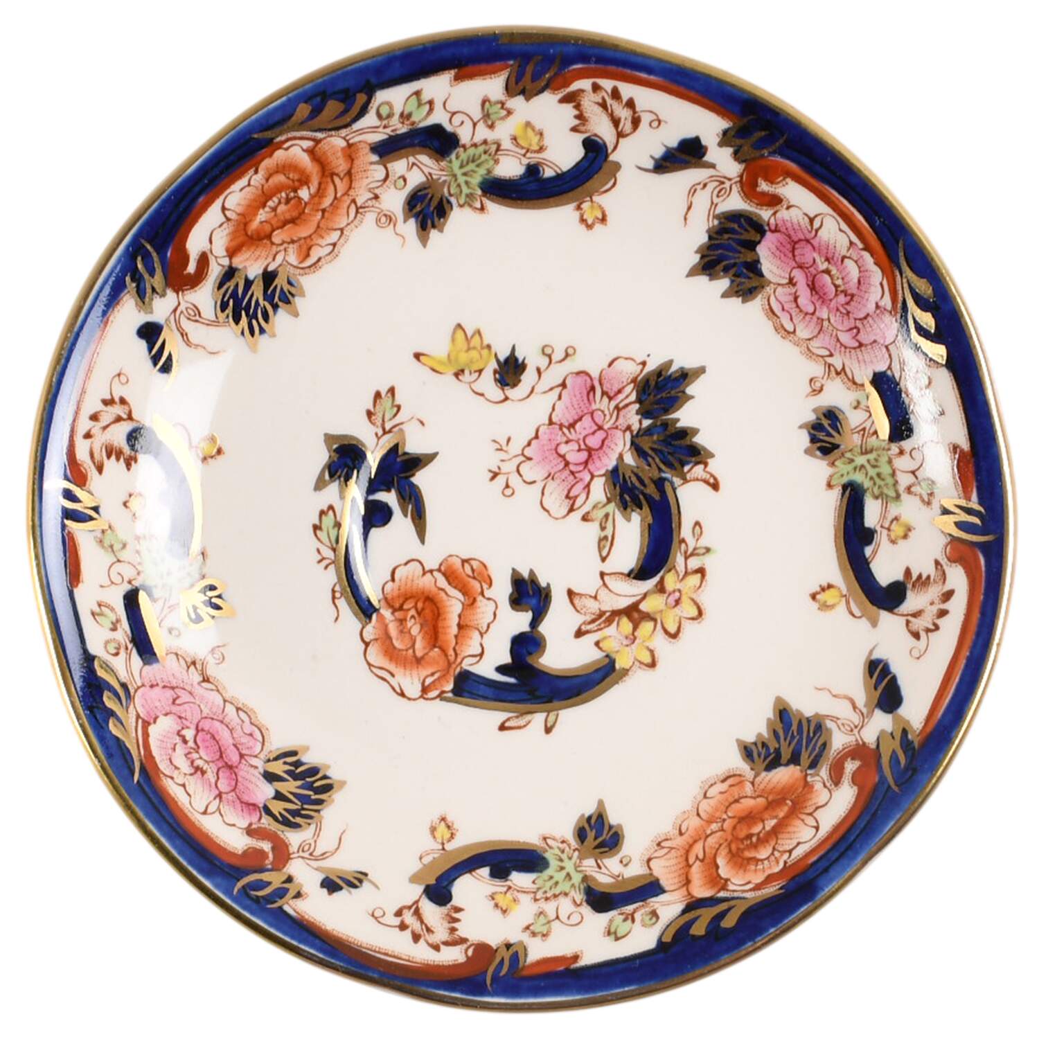 Mandalay Blue Multicolor Saucer for Demitasse Cup by Mason's-1