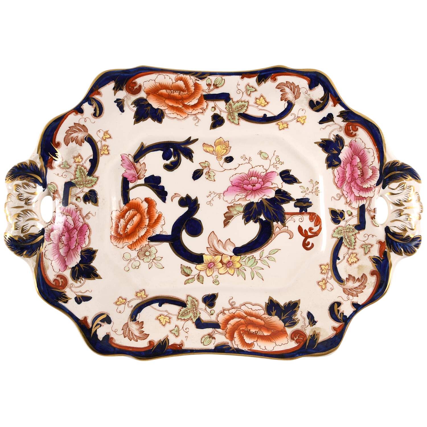 Mandalay Blue Multicolor Underplate for Tureen by Mason's-1