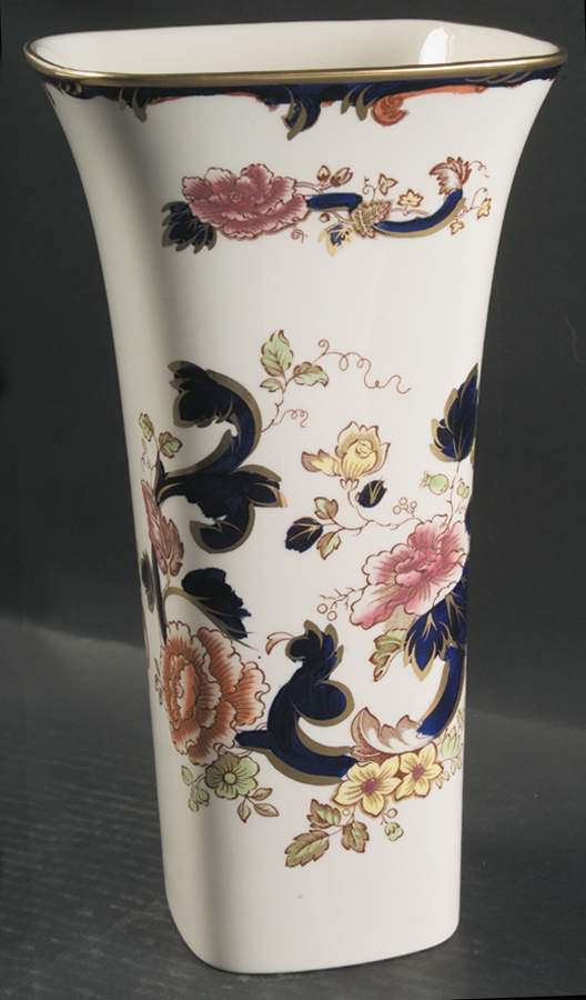 Mandalay Blue Multicolor Lily Vase by Mason's-1