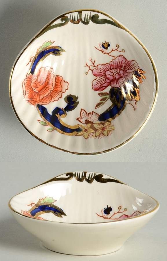 Mandalay Blue Multicolor Miniature Shell Shaped Dish by Mason's-1