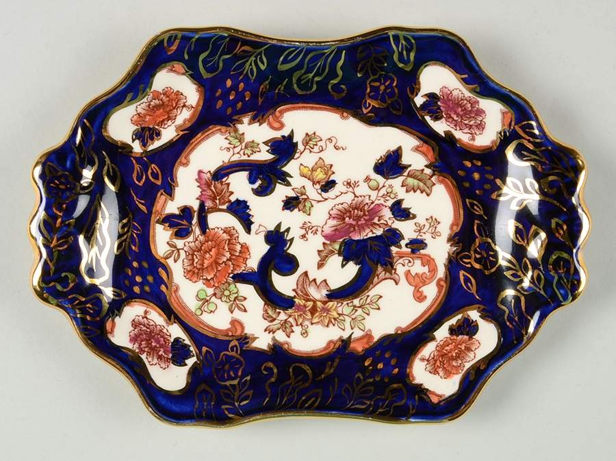 Mandalay Blue Multicolor 7" Handled Tray by Mason's-1