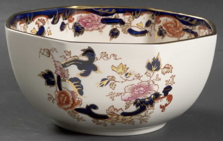 Mandalay Blue Multicolor 6" Octagonal Vegetable Bowl by Mason's-1