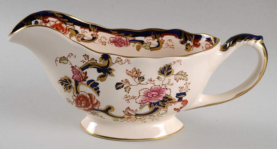 Mandalay Blue Multicolor Gravy Boat by Mason's-1