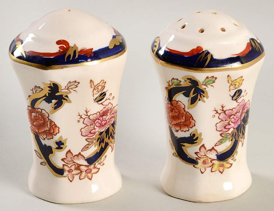 Mandalay Blue Multicolor Salt & Pepper Set by Mason's-1