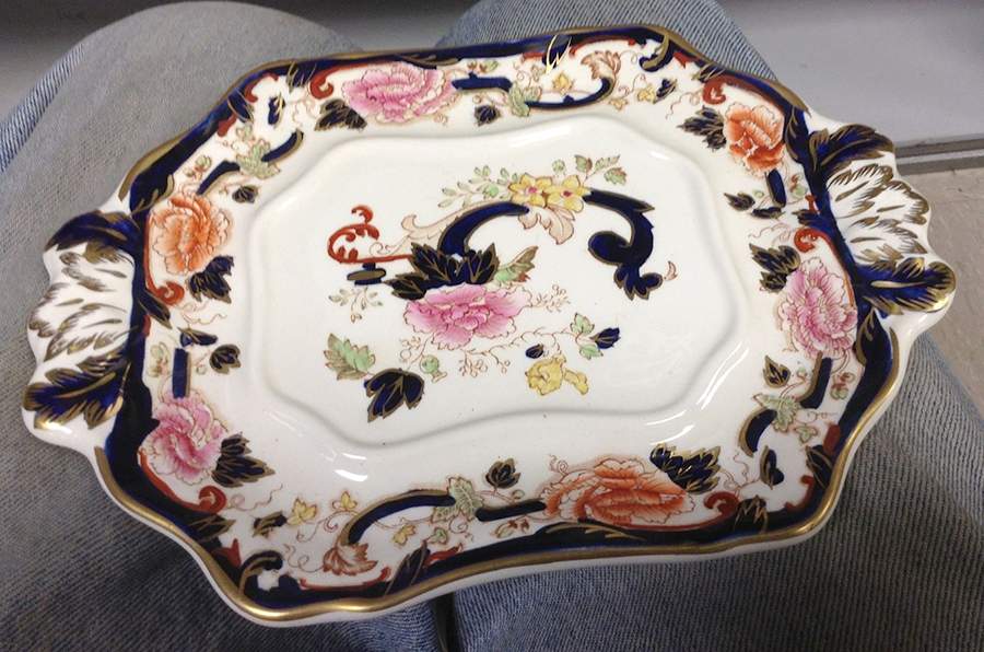 Mandalay Blue Multicolor Underplate for Small Bedford Tureen by Mason's-1