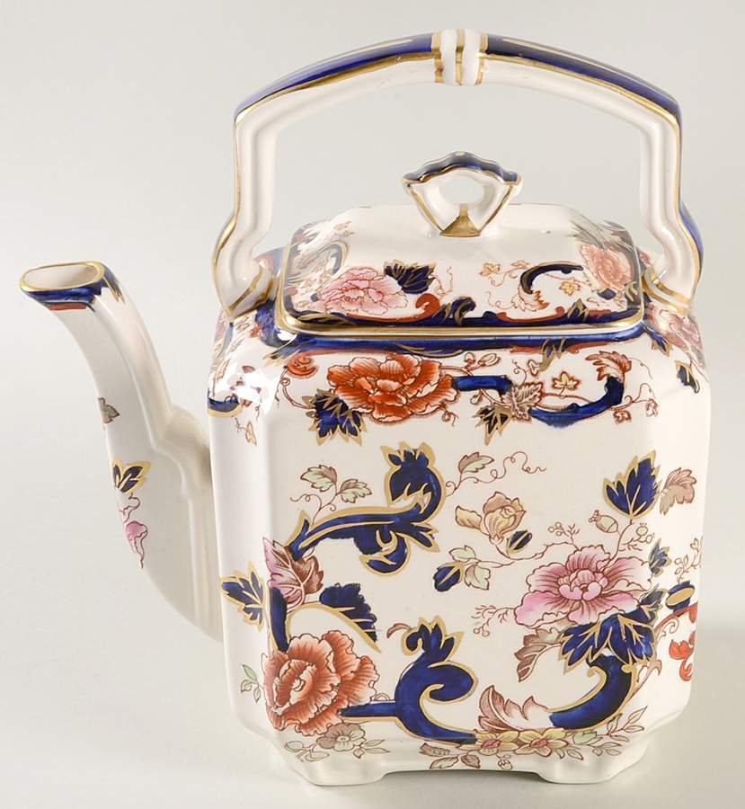 Mandalay Blue Multicolor Teapot & Lid by Mason's-1