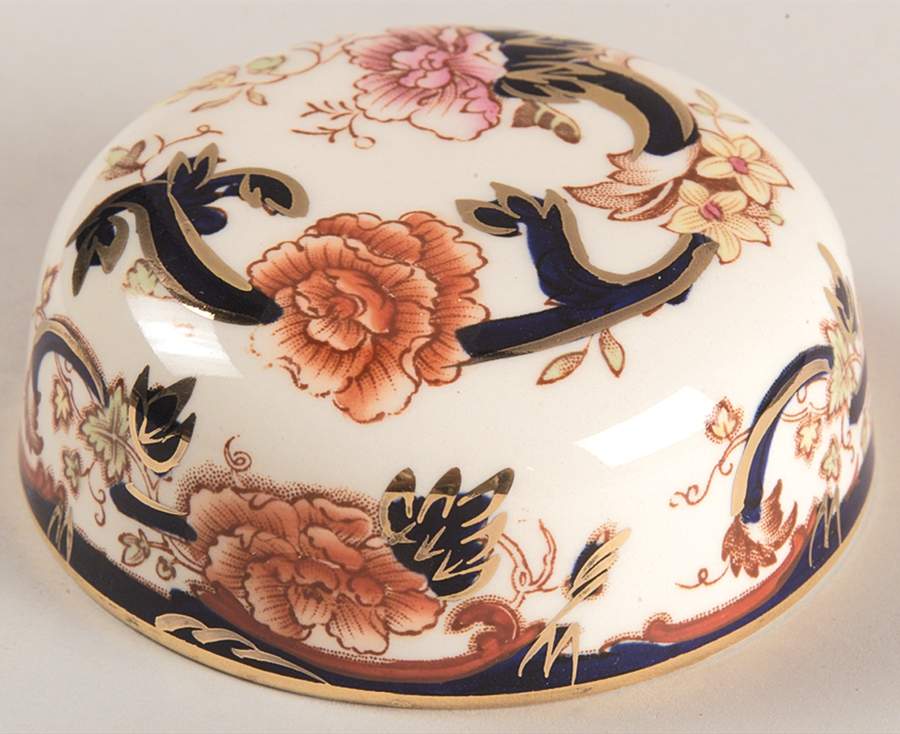 Mandalay Blue Multicolor Lid for Medium Prunus Jar by Mason's-1