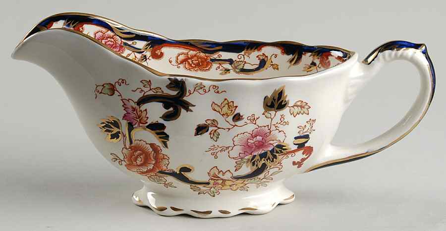 Mandalay Blue Multicolor Gravy Boat by Mason's-1
