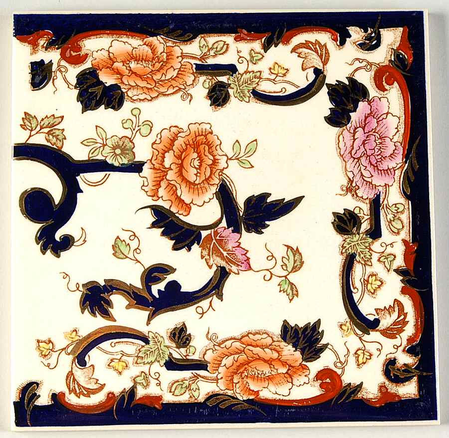 Mandalay Blue Multicolor 6" Wall Tile by Mason's-1