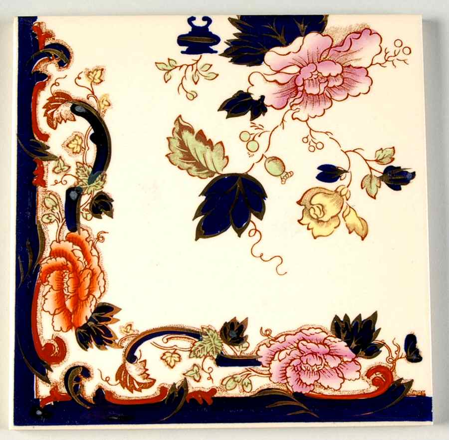 Mandalay Blue Multicolor 6" Wall Tile by Mason's-1