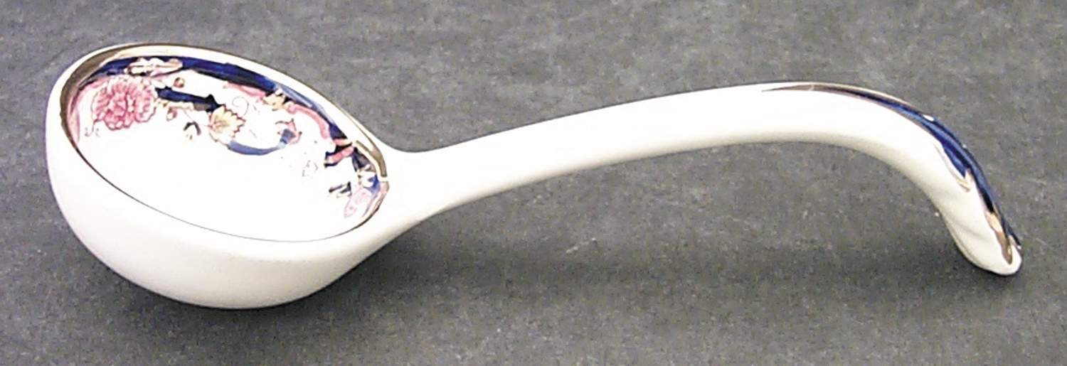 Mandalay Blue Multicolor Gravy Ladle Solid Piece by Mason's-1
