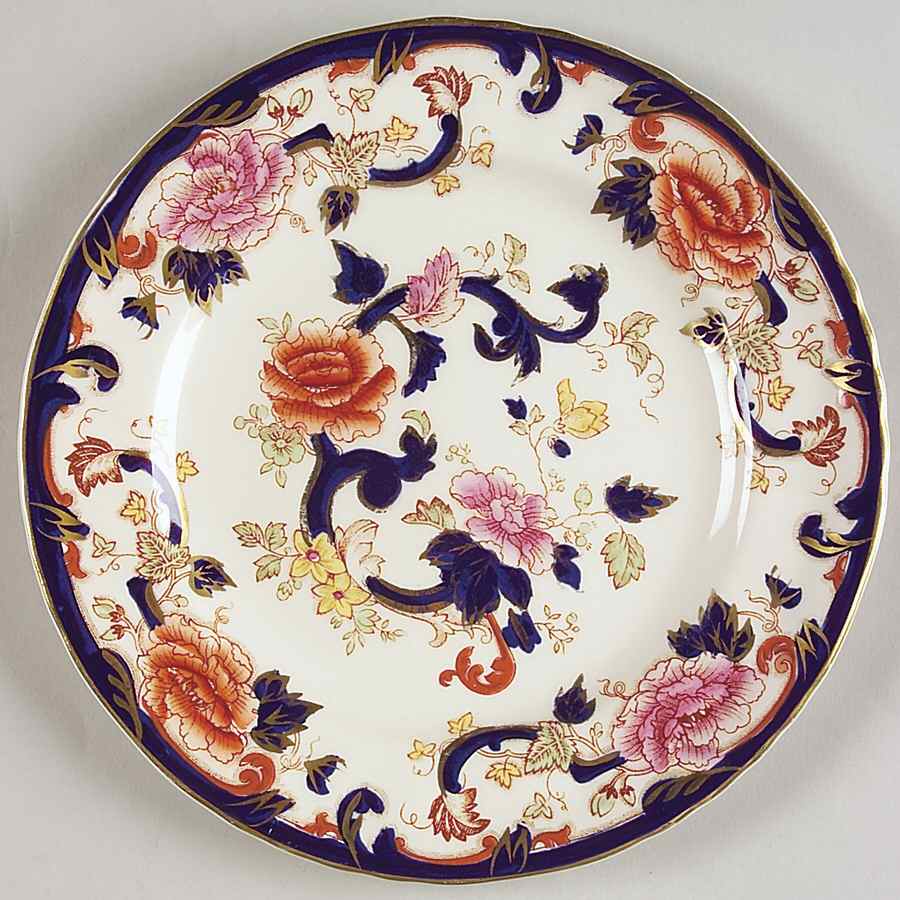 Mandalay Blue Multicolor Bread & Butter Plate by Mason's-1