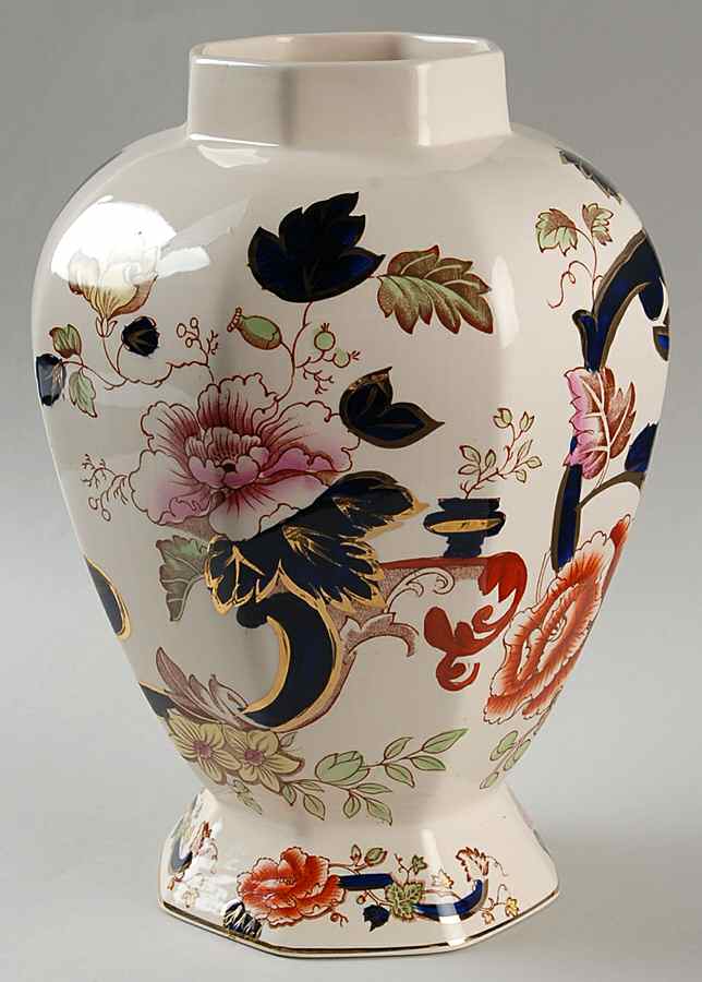 Mandalay Blue Multicolor Tokyo Vase No Lid by Mason's-1