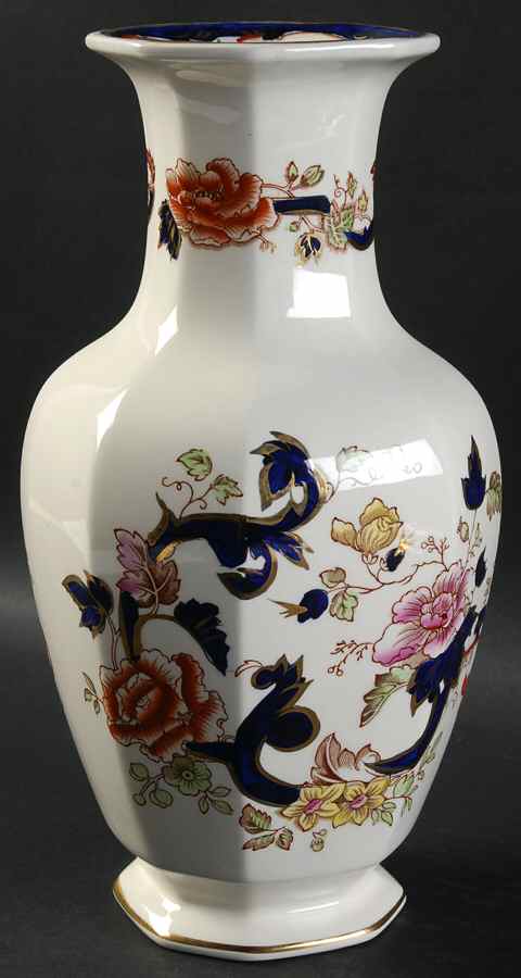 Mandalay Blue Multicolor 10" Indian Vase by Mason's-1