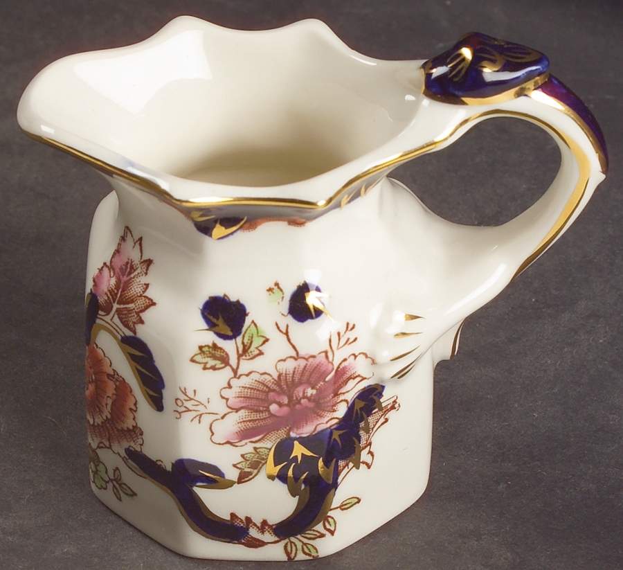 Mandalay Blue Multicolor Miniature Fenton Jug by Mason's-1