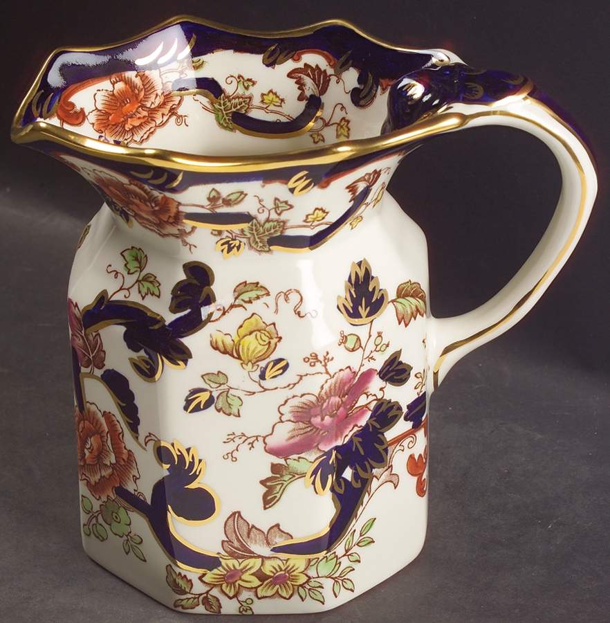 Mandalay Blue Multicolor 32 Oz Fenton Jug by Mason's-1