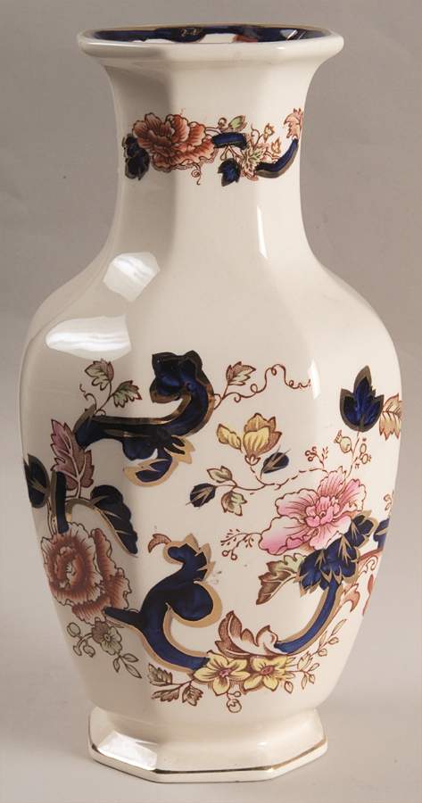 Mandalay Blue Multicolor 8" Indian Vase by Mason's-1