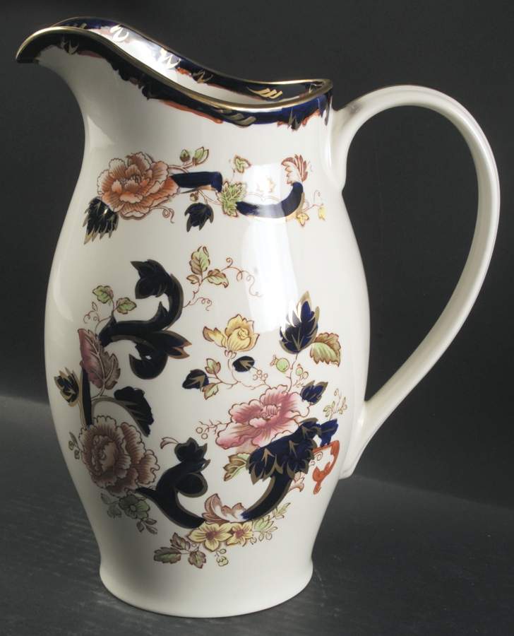 Mandalay Blue Multicolor Jug 112 Oz Halo Jug by Mason's-1