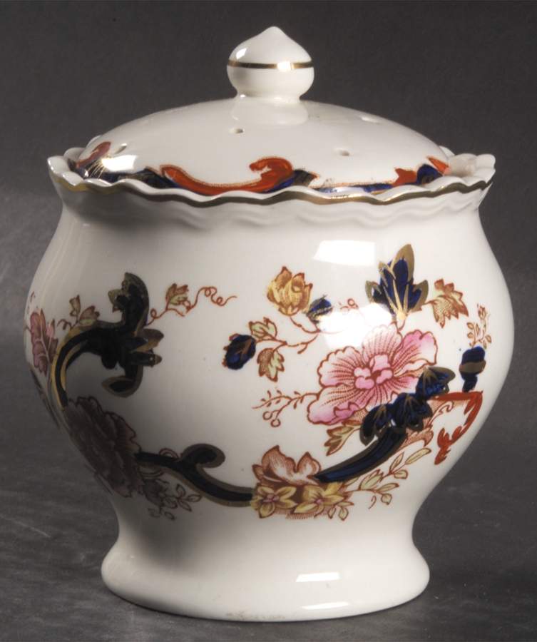 Mandalay Blue Multicolor Garlic Keeper & Lid by Mason's-1