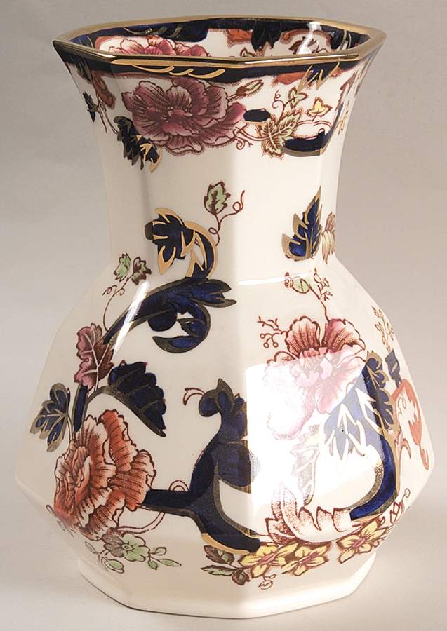 Mandalay Blue Multicolor 6" Vase by Mason's-1