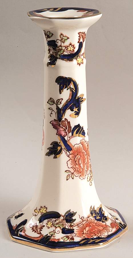 Mandalay Blue Multicolor 6" Candlestick by Mason's-1