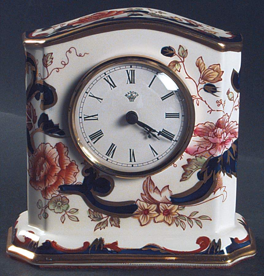 Mandalay Blue Multicolor Nankin Clock by Mason's-1