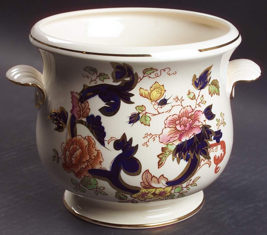 Mandalay Blue Multicolor 6" Cachepot by Mason's-1