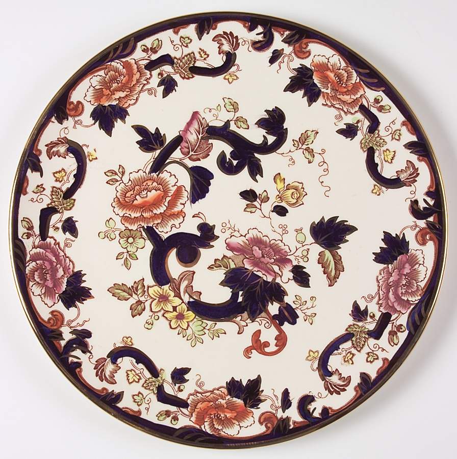 Mandalay Blue Multicolor Cake Plate by Mason's-1