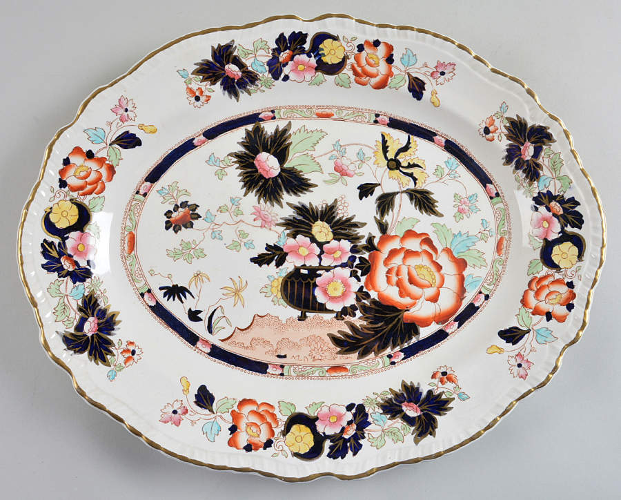 Mandarin 15" Oval Serving Platter by Mason's-1