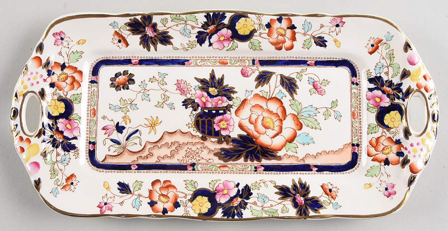 Mandarin Rectangular Tray by Mason's-1