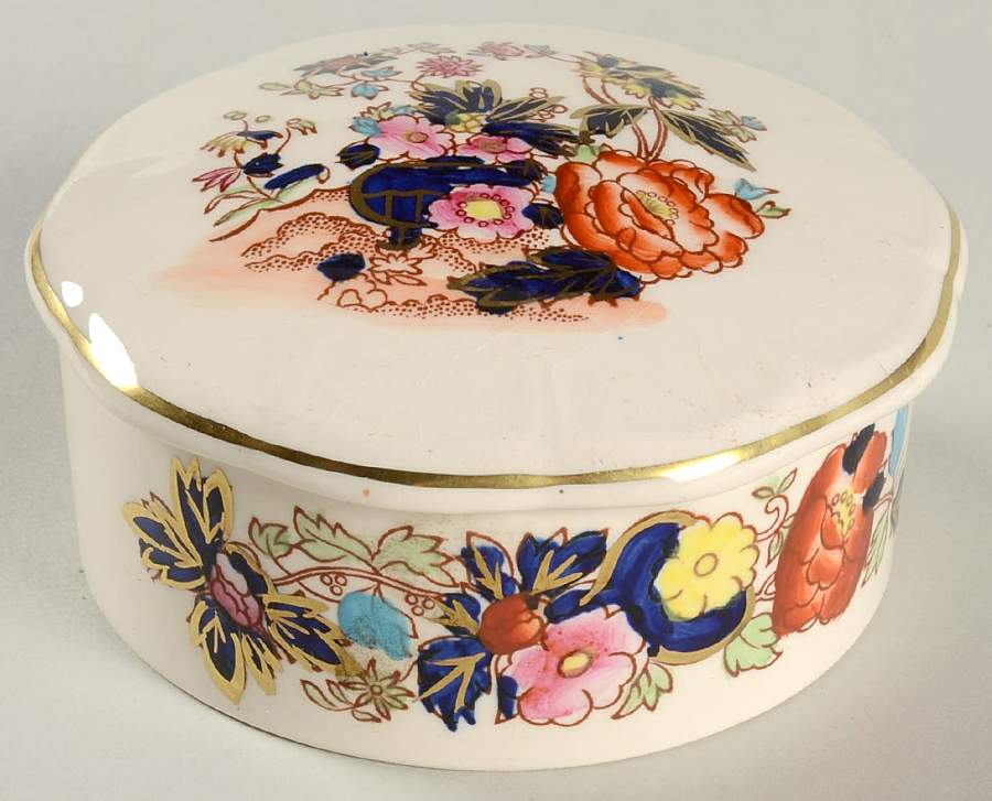 Mandarin Round Box & Lid by Mason's-1